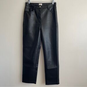 Aritzia Classic Black Straight Leg Trousers